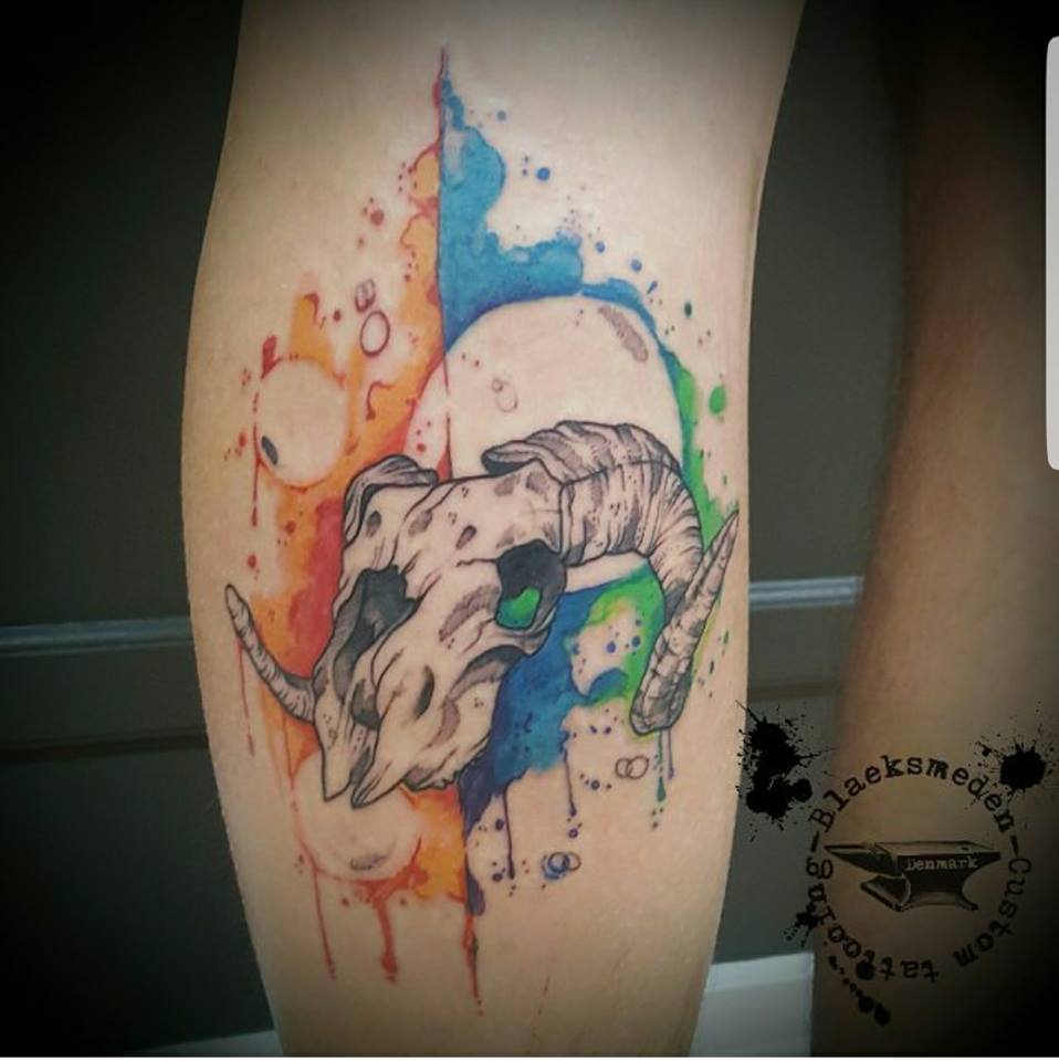 watercolour tattoo odense